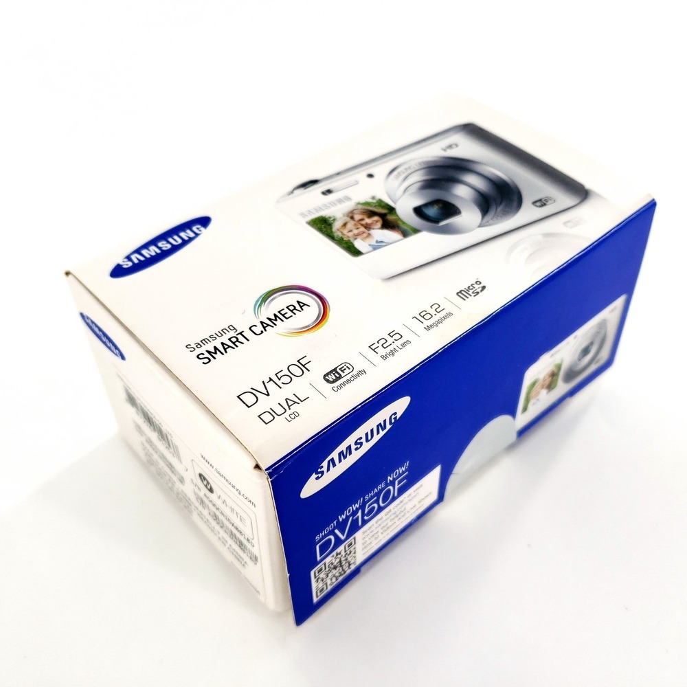 Samsung DualView DV150F 16.2MP Digital Camera White Complete In Box Tested Works - Picture 11 of 14